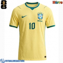 Fotballdrakt Herre Brasil Vinicius Junior #10 Hjemmedrakt VM 2026 Kortermet